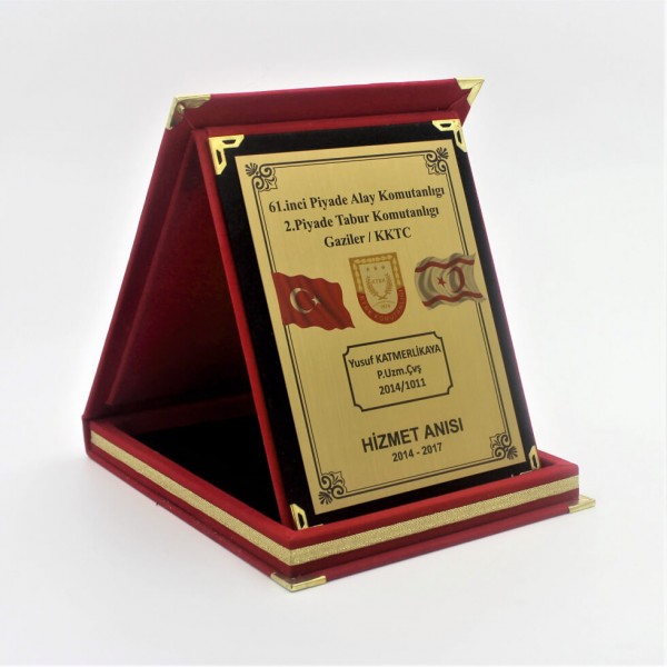 Asker Tayin Plaket 12x16cm 