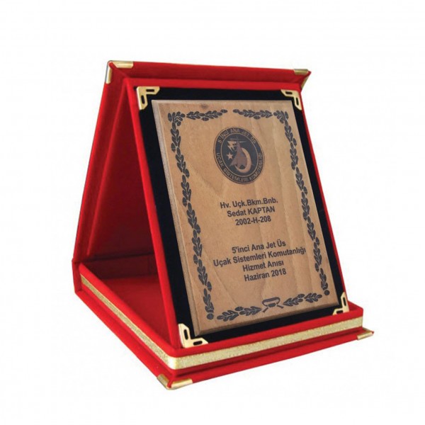 Ahşaplı Albüm Plaket 12x16