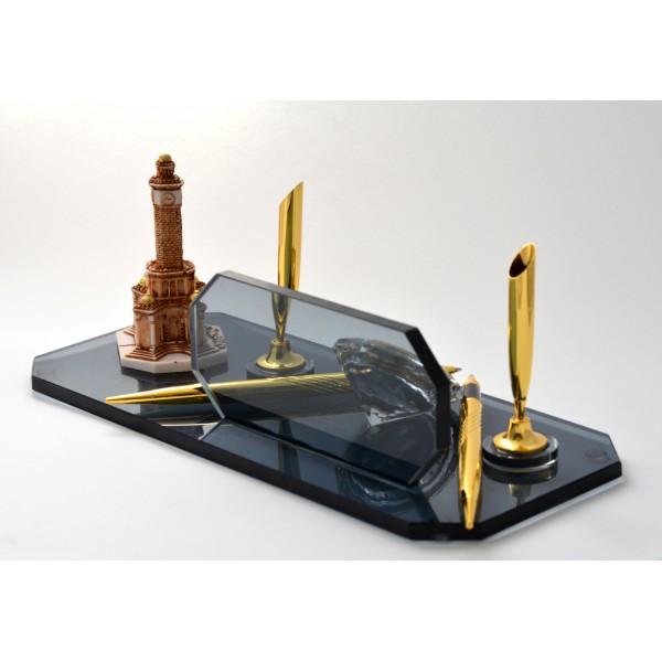 İzmir Saat Kulesi Biblolu Kristal İsimlik