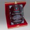 Kadife Kutu Füme Kristal Plaket 15x20cm 