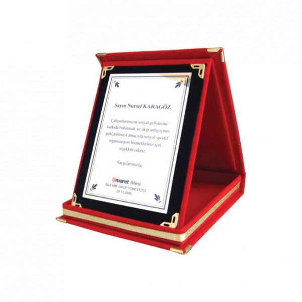 12x16 cm Albüm Plaket