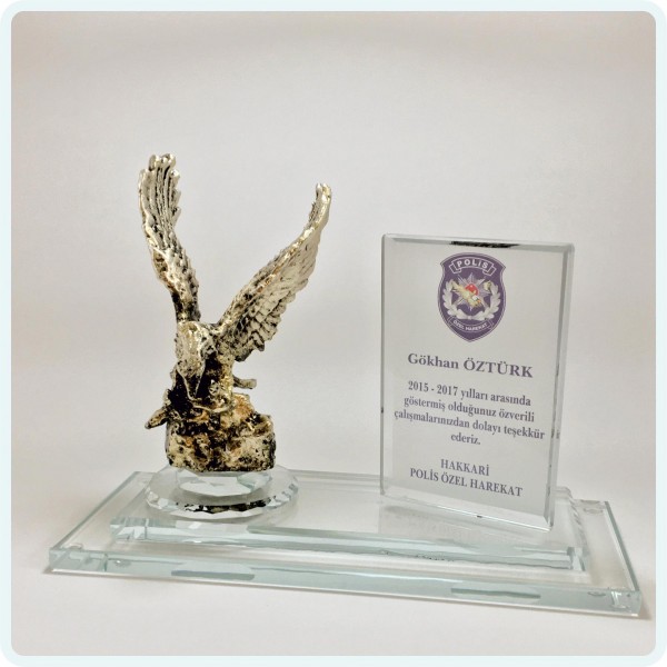 Kristal Plaket KP 366 Özel Harekat 