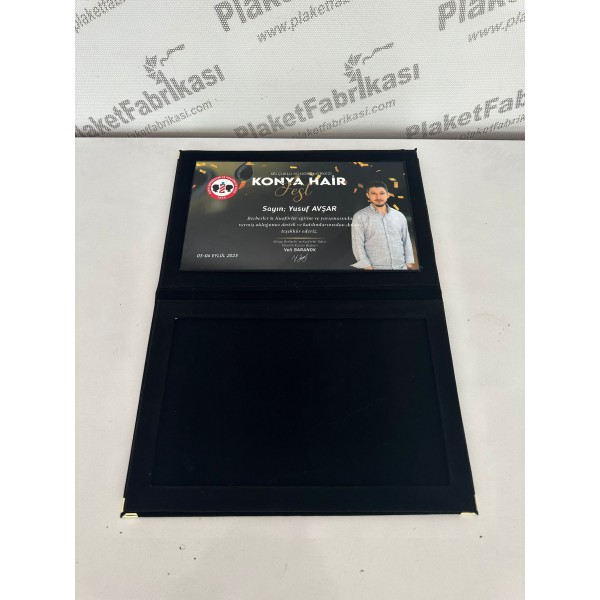 Mezuniyet 20x30cm Büyük Boy Kadife Plaket 