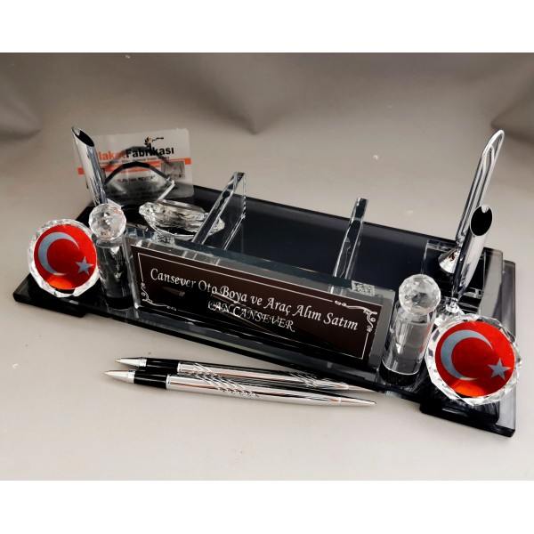 Büyük boy Logolu Kristal İsimlik