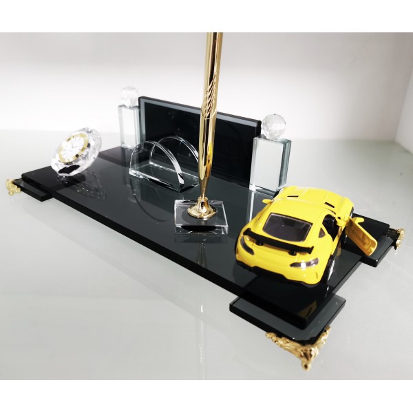 Metal Araba biblolu Kristal İsimlik