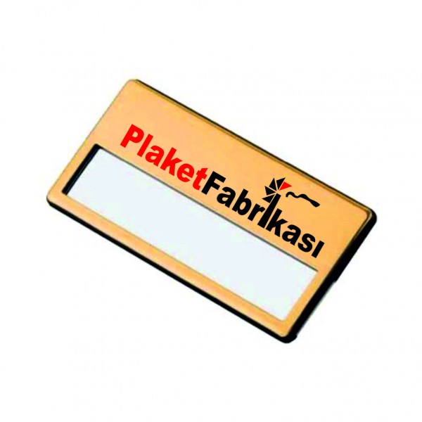 Sürgülü İsim Metal Yaka İsimliği